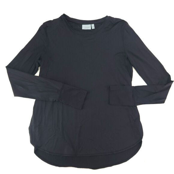 Athleta Tops - Athleta Shirt Sunlover Women’s S Black Long Sleeve Lightweight Running Yoga Top